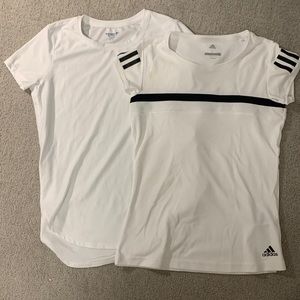 2 white active tops